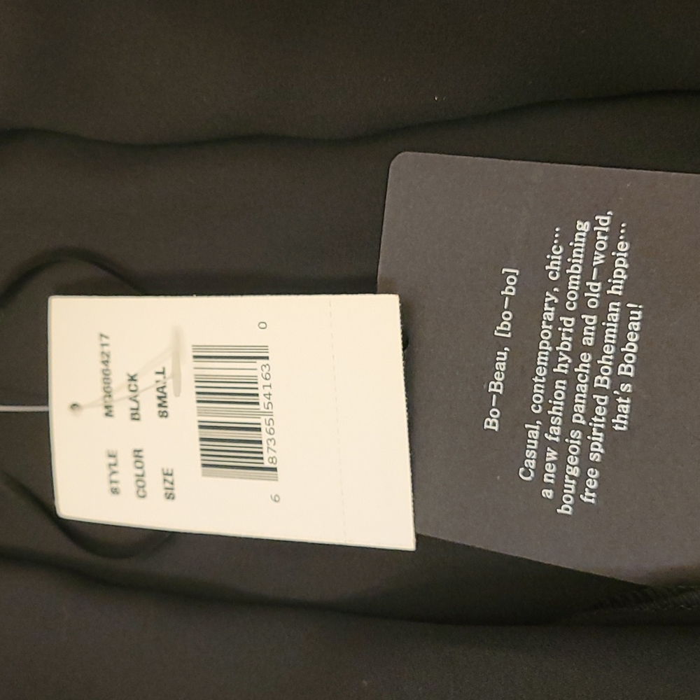 Bobeau light weight draped jacket. Black size small - Picture 5 of 9